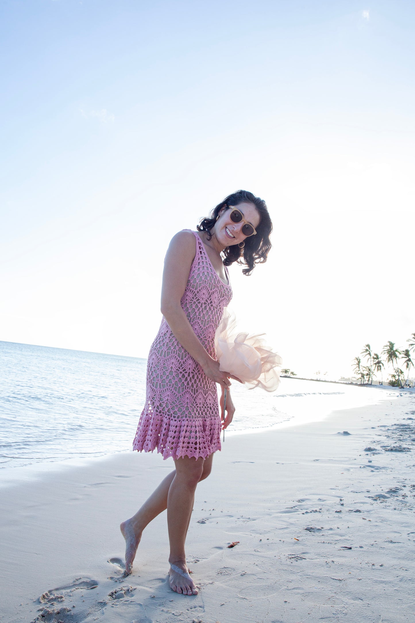 Whispering Petals Crochet Dress