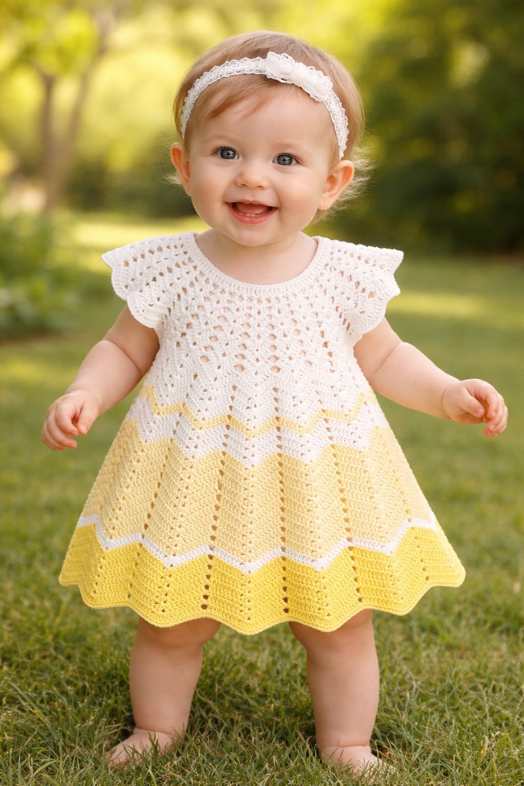 Lemon Whisper Baby Dress