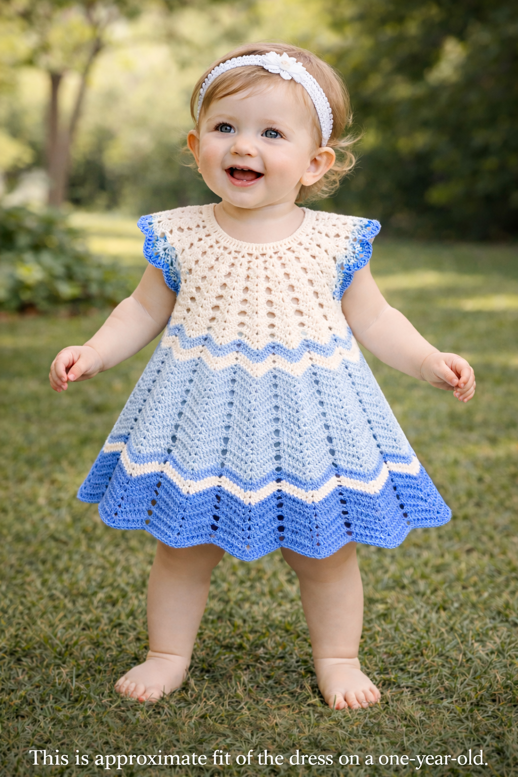 Clouds & Waves Baby Dress