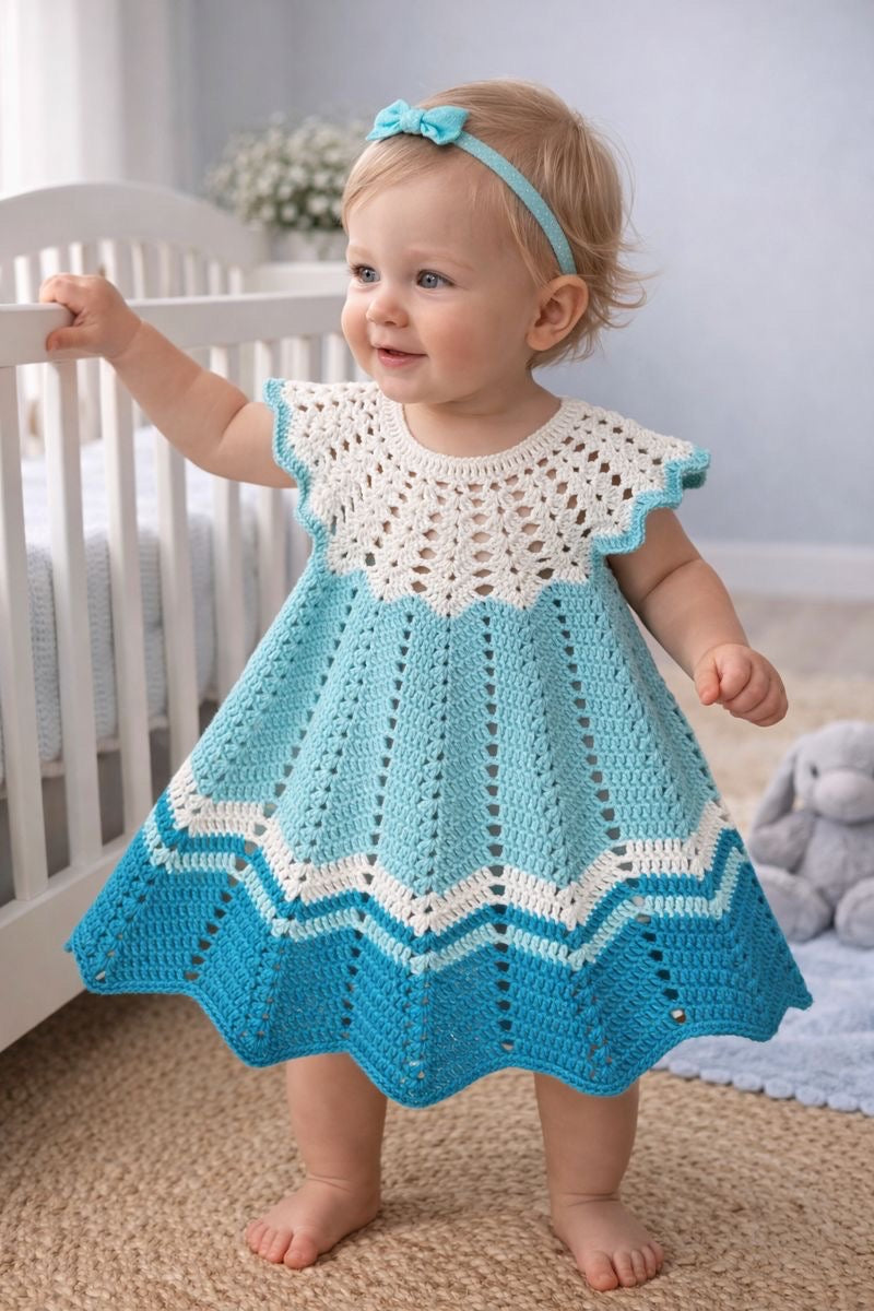 Seafoam Grace Baby Dress