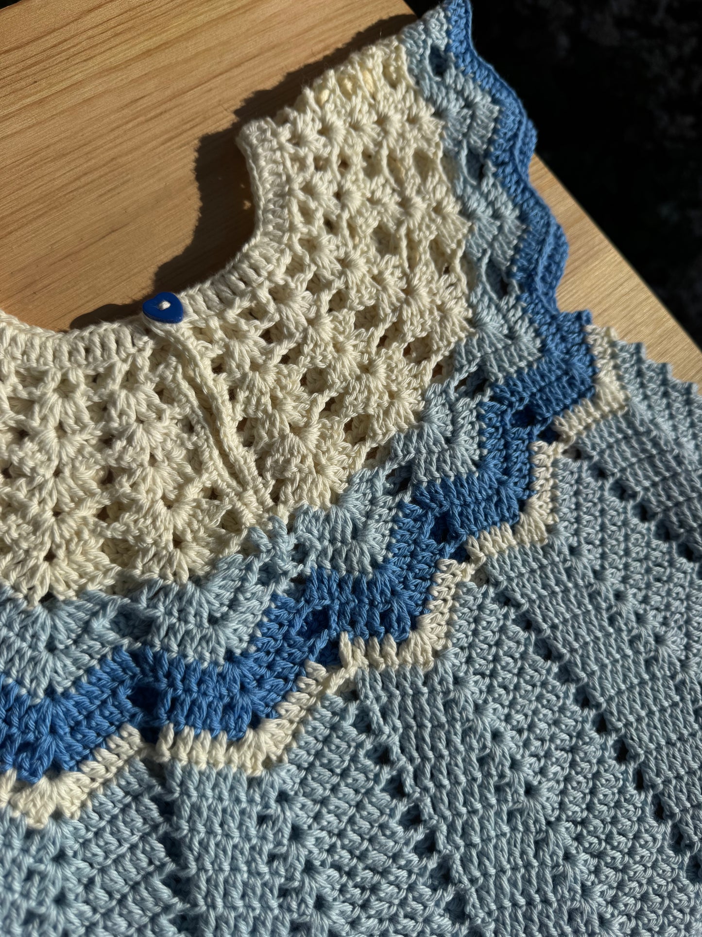 Clouds & Waves Baby Dress